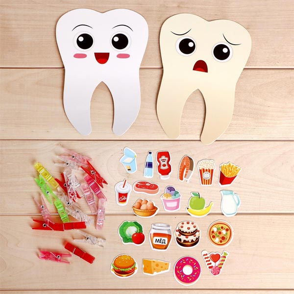 Обложка IQ-игра с прищепками "Вредное и полезное", издательство Буква-Ленд                                         | купить в книжном магазине Рослит