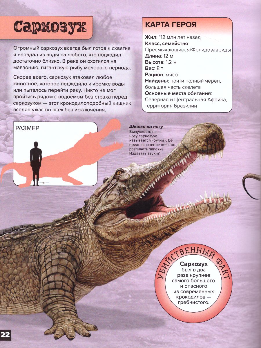 Обложка Динозавры Битвы на берегу: саркозух, игуанодон, спинозавр, издательство АСТ-Пресс | купить в книжном магазине Рослит