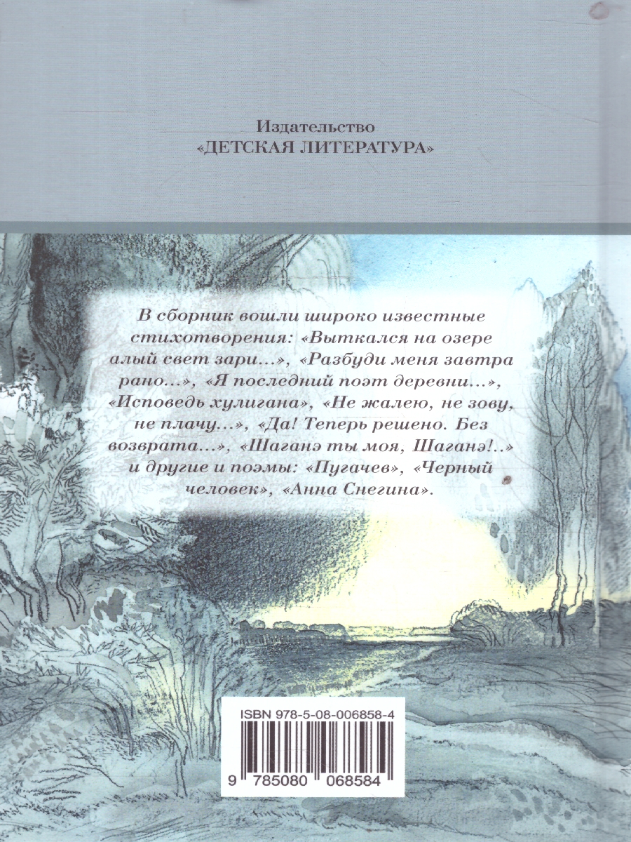 Обложка книги Душа грустит о небесах, Автор Есенин С.А., издательство Детская литература | купить в книжном магазине Рослит