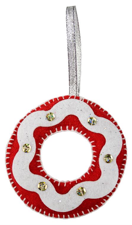 Обложка Набор для творчества. Мягкая игрушка из фетра "Новогодние игрушки 6 шт." (Десятое королевство), издательство Десятое королевство | купить в книжном магазине Рослит