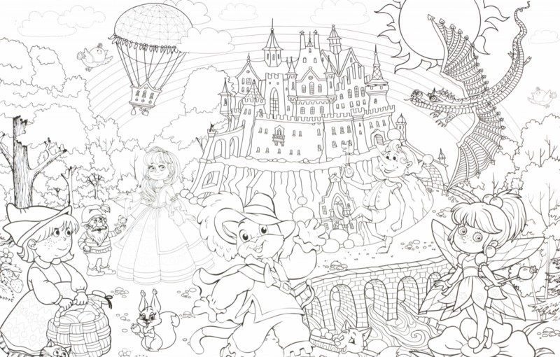 Обложка Мегараскраска. Сказочная страна, издательство НД Плэй                                            | купить в книжном магазине Рослит