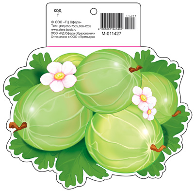 Обложка книги Вырубная фигурка Крыжовник М-11427 (с УФ-лаком) (Сфера), Автор М-11427, издательство Сфера | купить в книжном магазине Рослит