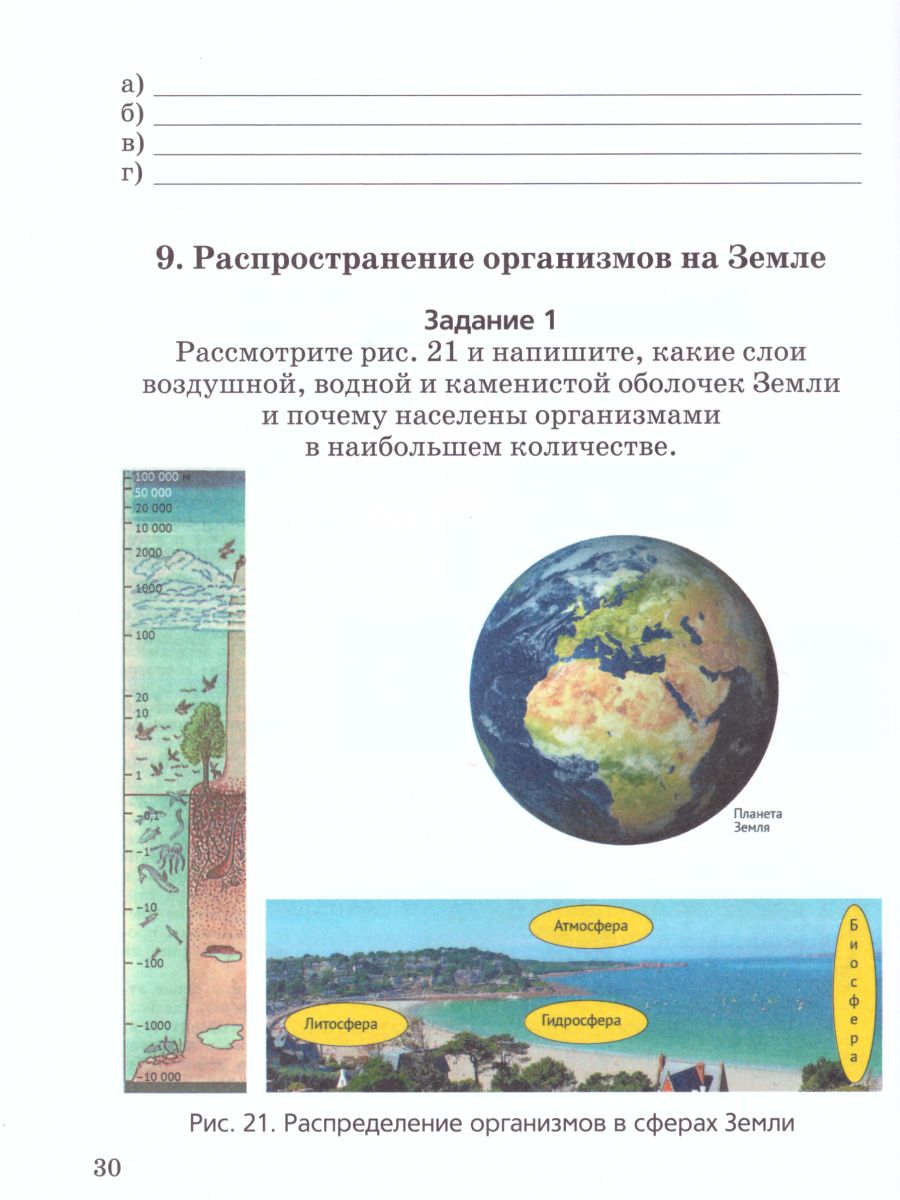 Обложка книги Биология 5 класс. Организмы. Рабочая тетрадь, Автор Никишов А.И., издательство Владос | купить в книжном магазине Рослит