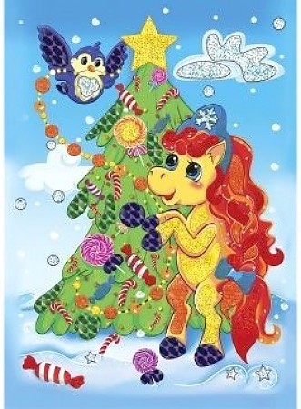 Обложка АППЛИКАЦИЯ ФОЛЬГОЙ Зимний пони, издательство Проф-пресс | купить в книжном магазине Рослит