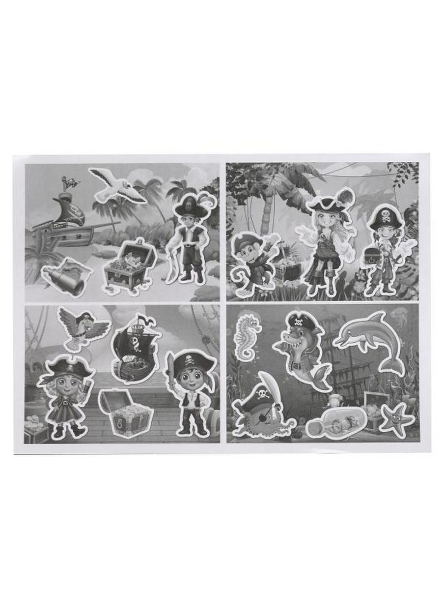 Обложка Игра с липучками развивающая. Пираты., издательство Умные игры                                         | купить в книжном магазине Рослит