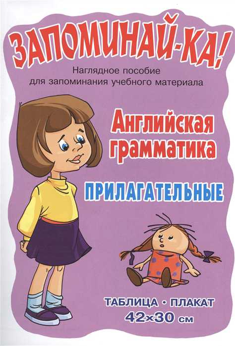 Обложка книги Запоминай-ка! Английская грамматика. Прилагательные, Автор , издательство ЛИТЕРА | купить в книжном магазине Рослит