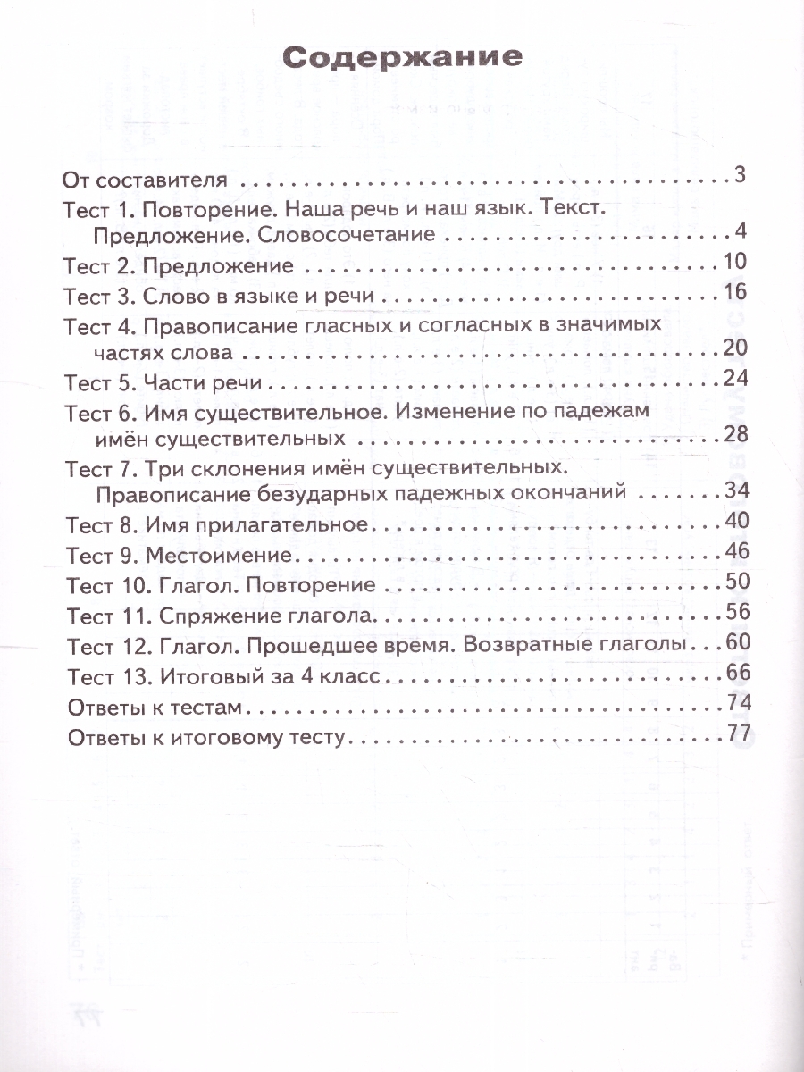 Обложка книги КИМ Русский язык  4 класс. Контрольно-измерительные материалы. Новый ФГОС, Автор Яценко И. Ф., издательство Вако | купить в книжном магазине Рослит