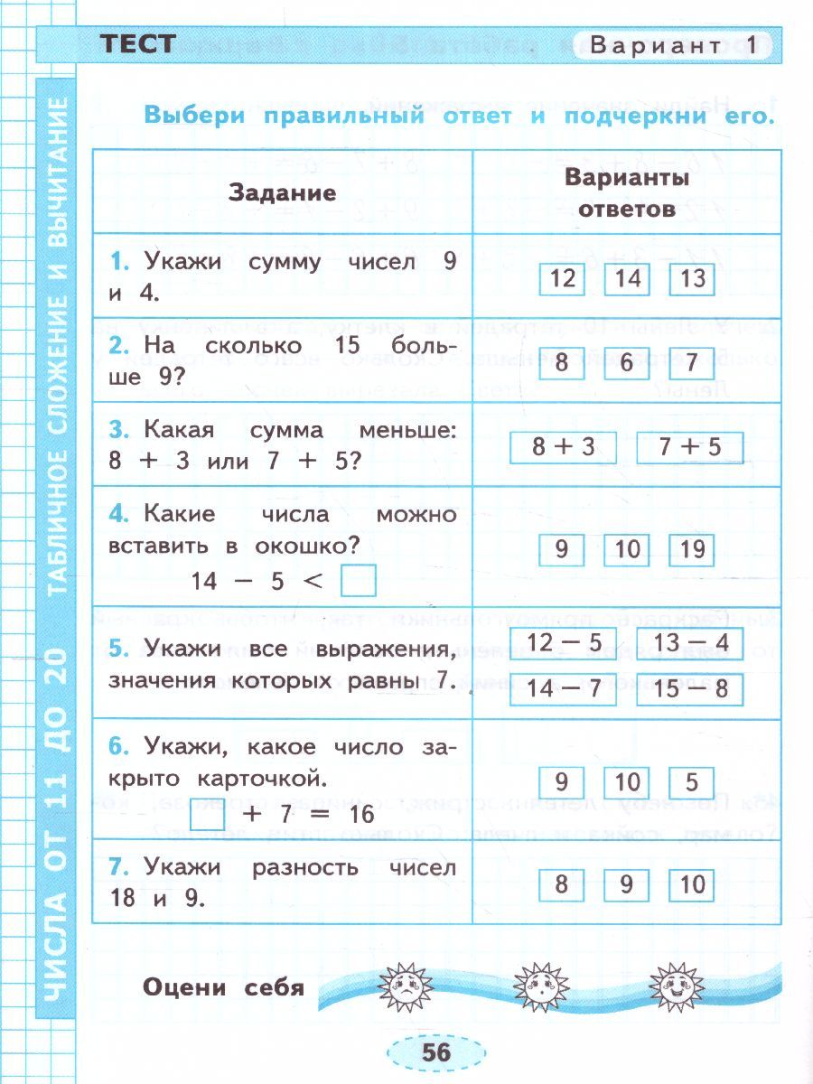 Обложка книги Математика 1 класс. Проверочные работы. ФГОС НОВЫЙ, Автор Тихомирова Е.М., издательство Экзамен | купить в книжном магазине Рослит