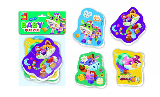 Обложка Мягкие пазлы Baby Puzzle Чудо ферма 4 картинки, 13 эл. (Я РАСТУ ТОЙЗ), издательство Я  РАСТУ ТОЙЗ                                      | купить в книжном магазине Рослит