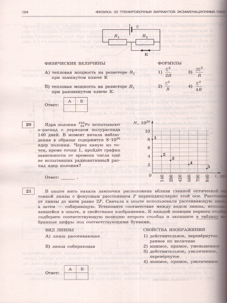 Обложка книги ЕГЭ-2024. Физика. 30 тренировочных вариантов экзаменационных работ для подготовки к ЕГЭ , Автор Пурышева Н.С. Ратбиль Е.Э., издательство АСТ | купить в книжном магазине Рослит