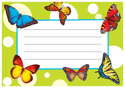 Обложка книги Наклейка на тетрадь (с бабочками), Автор ШН-12815, издательство Сфера | купить в книжном магазине Рослит