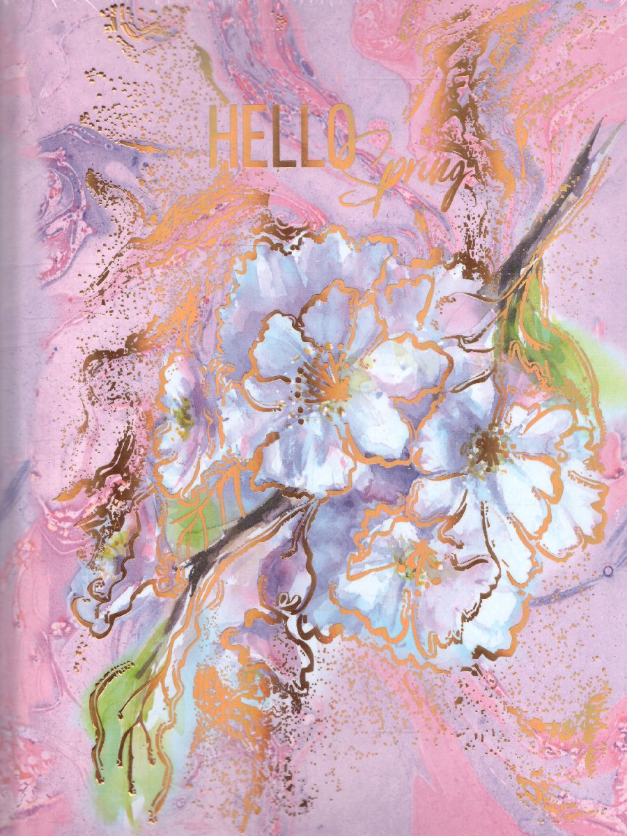 Обложка Тетрадь на кольцах 160 листов., А5, BG "Hello spring", матовая ламинация от магазина Рослит