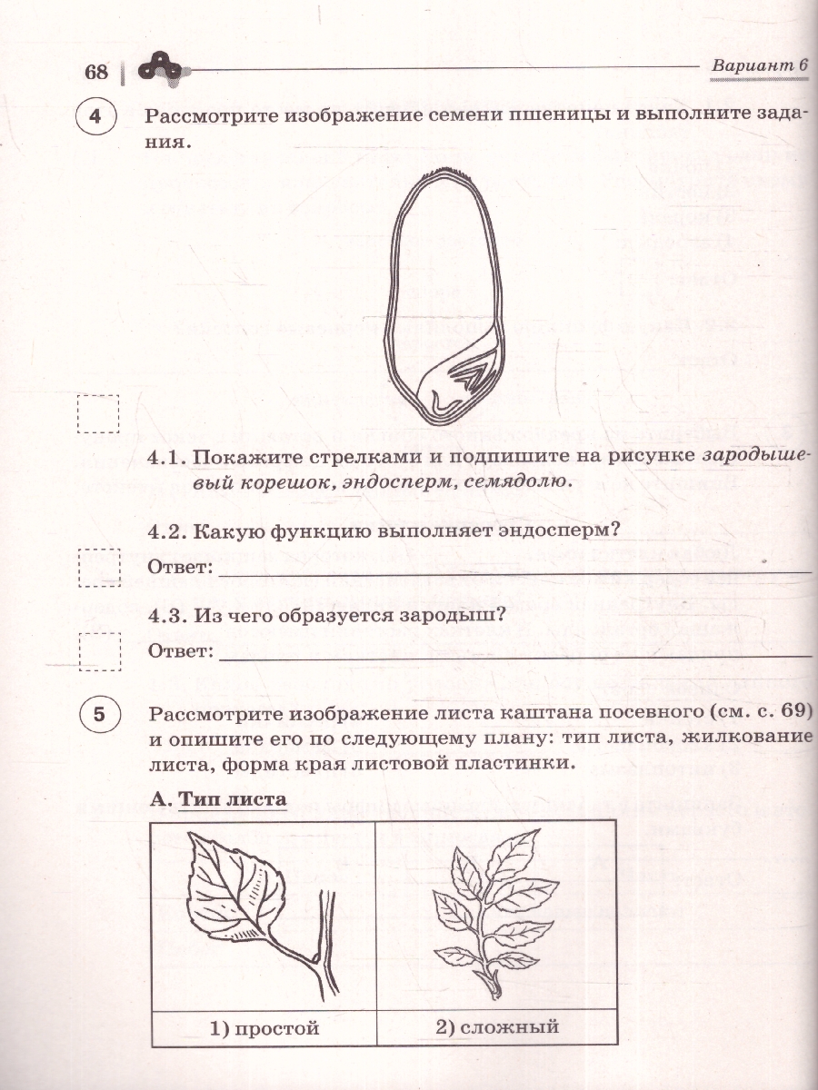 картинка Биология. ВПР. 6 класс. 10 тренировочных вариантов от магазина Рослит