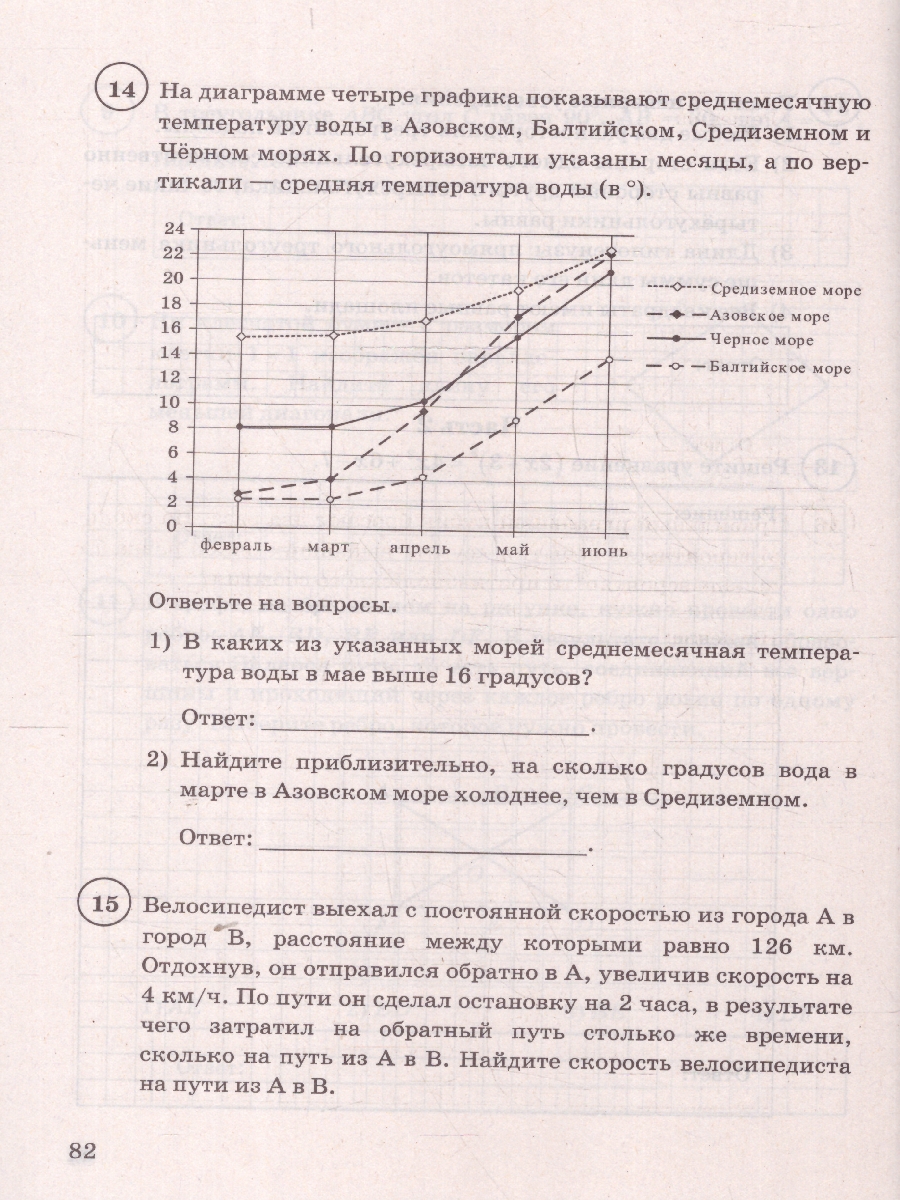 Обложка книги ВПР Математика 8 класс. Типовые задания. 15 вариантов. ФИОКО СТАТГРАД. ФГОС Новый, Автор Ященко И. В., издательство Экзамен | купить в книжном магазине Рослит