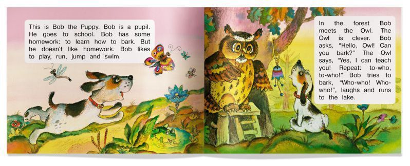 Обложка книги Читаем вместе. Щенок Боб. Bob the Puppy. На английском языке, Автор Владимирова А.А., издательство Айрис | купить в книжном магазине Рослит