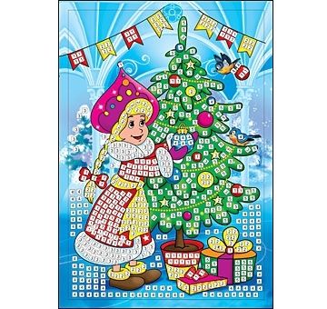 Обложка Мозайка мягкая Снегурочка и ёлка, издательство Проф-пресс | купить в книжном магазине Рослит