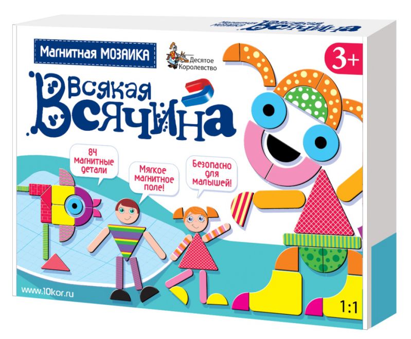 Обложка Мозаика магнитная «Всякая всячина», издательство Десятое королевство | купить в книжном магазине Рослит