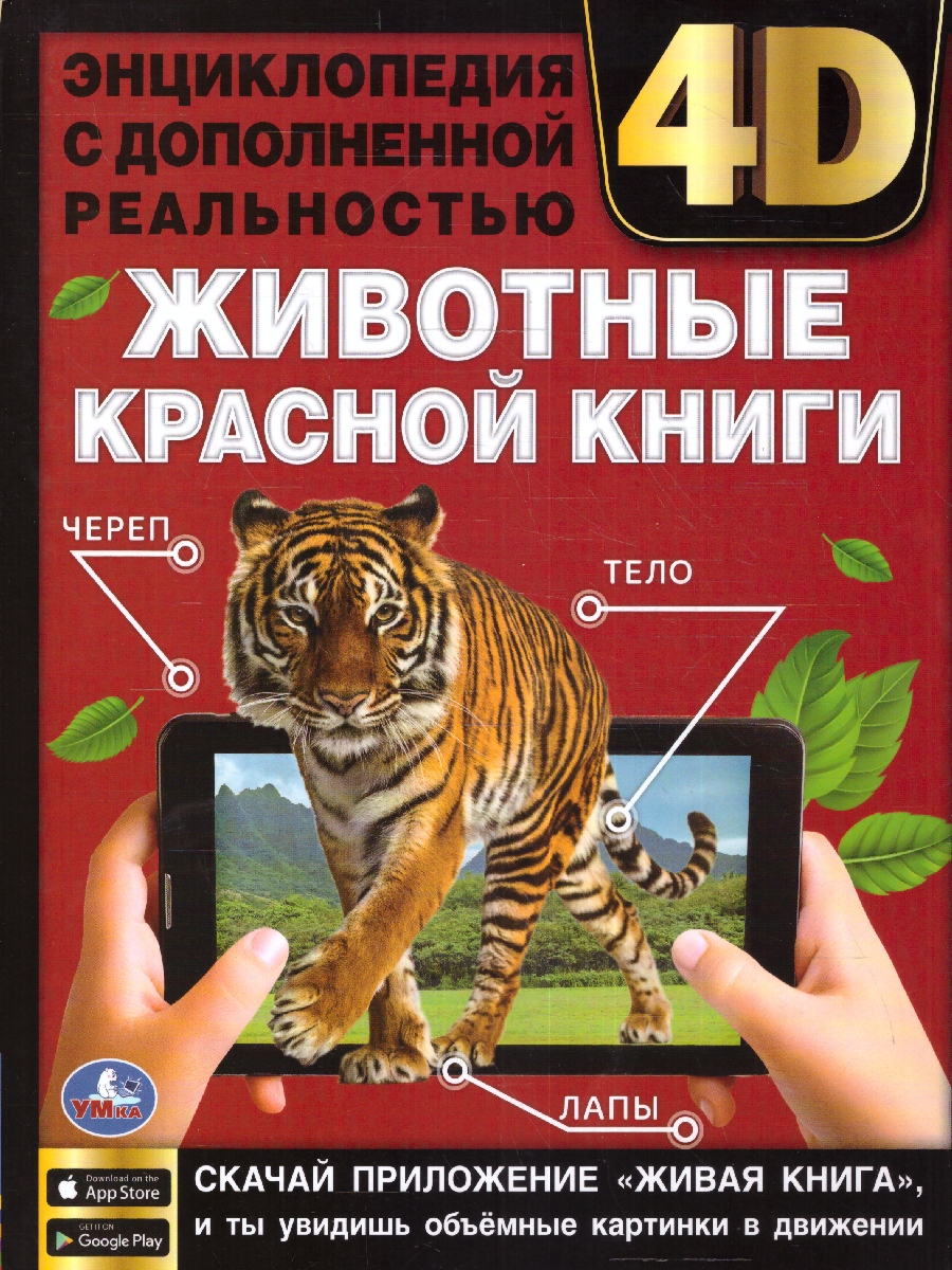 Обложка книги Энциклопедия Животные красной книги, Автор П.М. Волцит, издательство Умка                                               | купить в книжном магазине Рослит