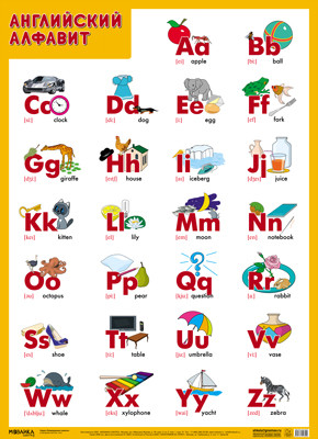 Обложка книги Развивающие плакаты Английский алфавит, Автор Нафиков Р.М, издательство Мозаика-Синтез | купить в книжном магазине Рослит