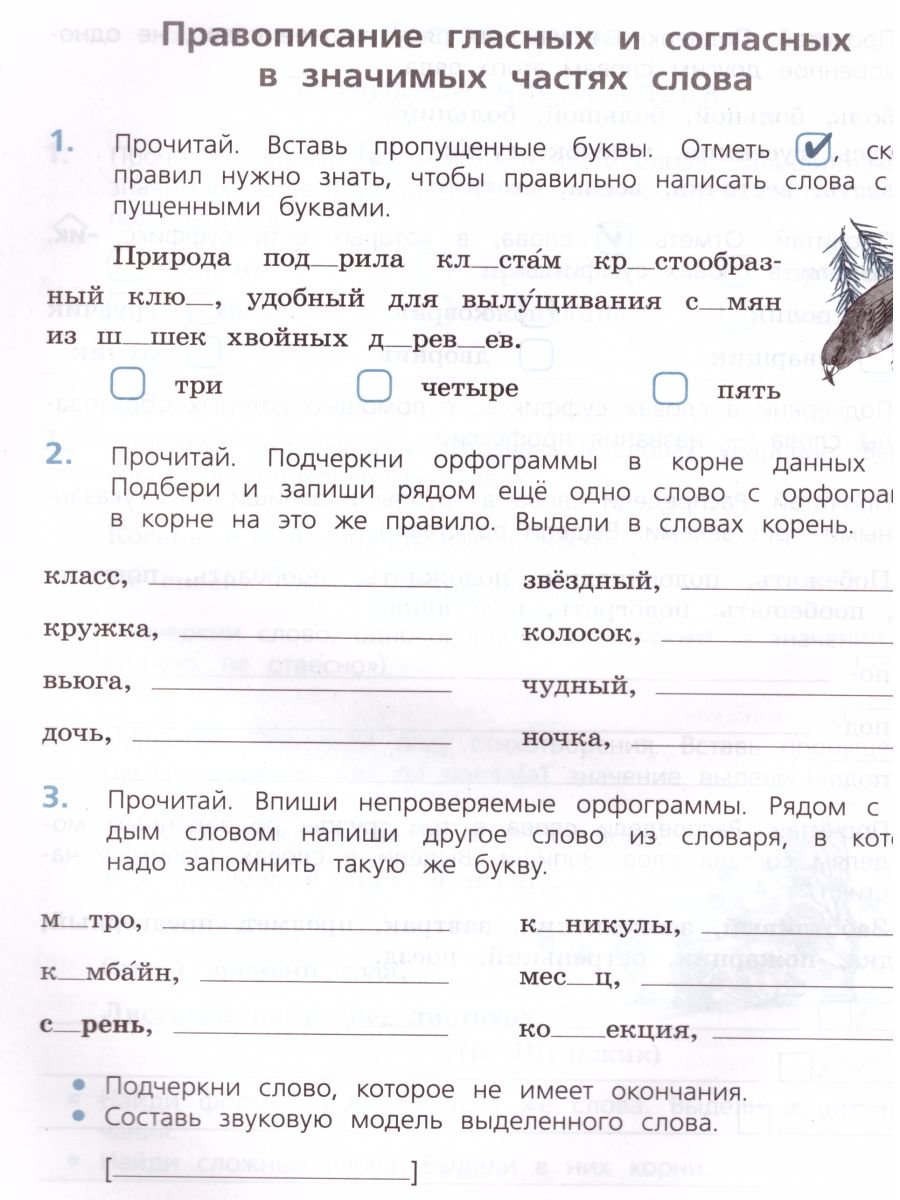 Обложка книги Русский язык 4 класс. Проверочные работы. УМК "Школа России", Автор Канакина В.П., издательство Просвещение | купить в книжном магазине Рослит