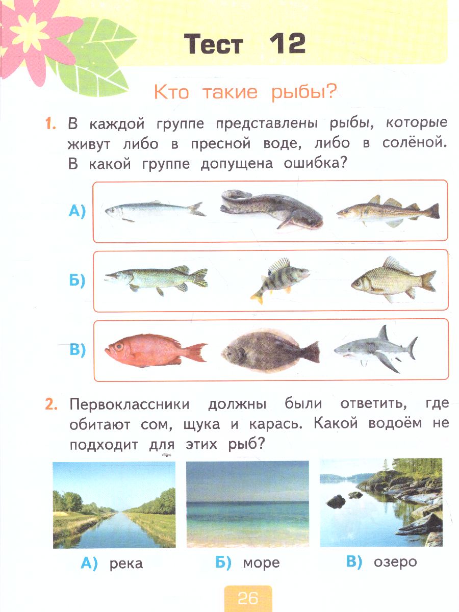 Обложка книги Окружающий мир 1 класс. Тесты (к новому ФПУ). Часть 1. ФГОС, Автор Тихомирова Е.М., издательство Экзамен | купить в книжном магазине Рослит