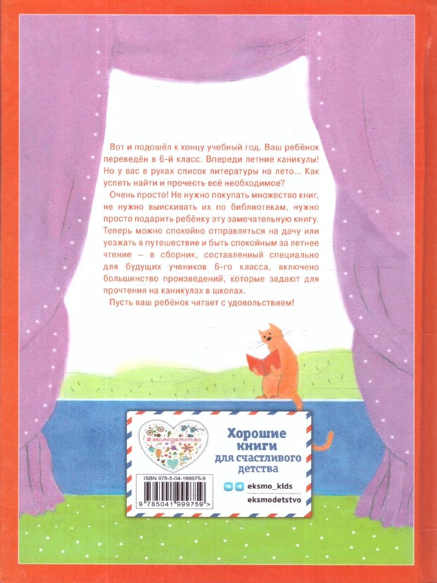 Обложка книги Чтение на лето. Переходим в 6-й класс. 5-е издание, Автор Ермолаева В. Г., издательство ЭКСМО | купить в книжном магазине Рослит
