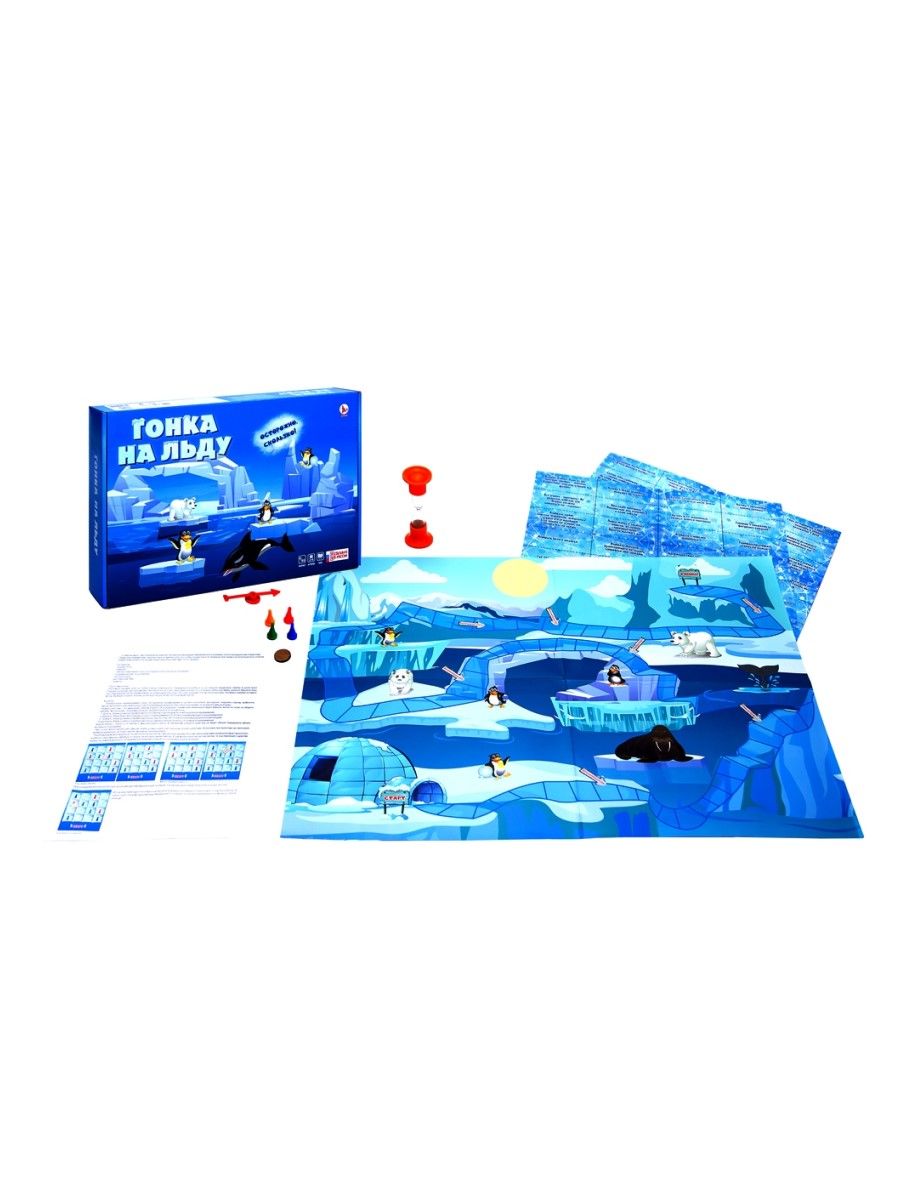 Обложка Игра-ходилка "ГОНКА НА ЛЬДУ" (Ракета), издательство Ракета                                             | купить в книжном магазине Рослит