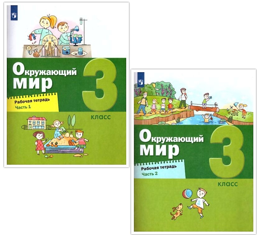 картинка Окружающий мир. 3 класс. Рабочая тетрадь в 2 частях. Часть 2 (Лидер-кейс) от магазина Рослит
