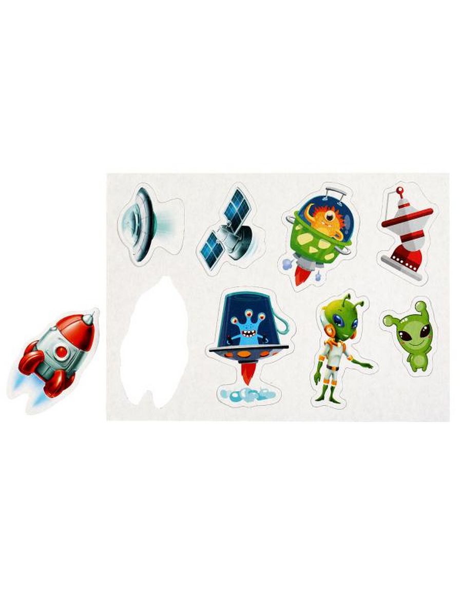 Обложка Игра с липучками развивающая. Космос., издательство Умные игры                                         | купить в книжном магазине Рослит