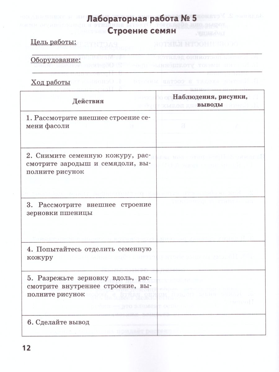 Обложка книги Биология 6 класс. Тетрадь для лабораторных работ. Линия Ракурс. ФГОС, Автор Амахина Ю.В., издательство Русское слово | купить в книжном магазине Рослит