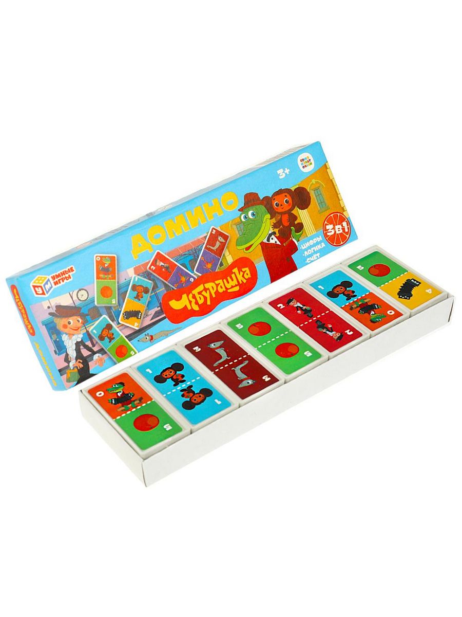 Обложка Домино. Союзмультфильм. Чебурашка., издательство Умные игры                                         | купить в книжном магазине Рослит