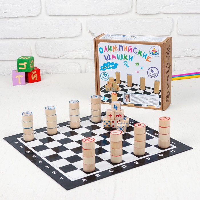 Обложка Набор Олимпийские шашки (Краснокамская игрушка), издательство Краснокамская игрушка | купить в книжном магазине Рослит