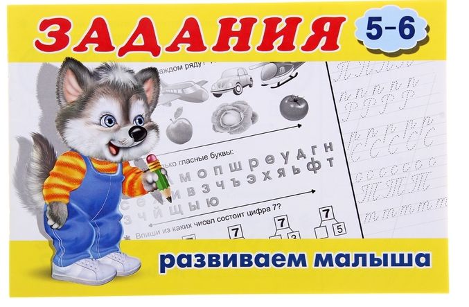 Обложка Задания 6 (5-6). Раскраска. Задания для малышей, издательство Фламинго | купить в книжном магазине Рослит