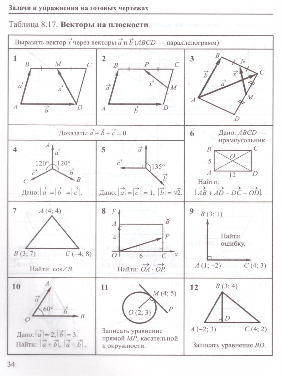 Обложка книги Геометрия 7-9 класс. Задачи и упражнения на готовых чертежах, Автор Рабинович Е.М., издательство Илекса | купить в книжном магазине Рослит
