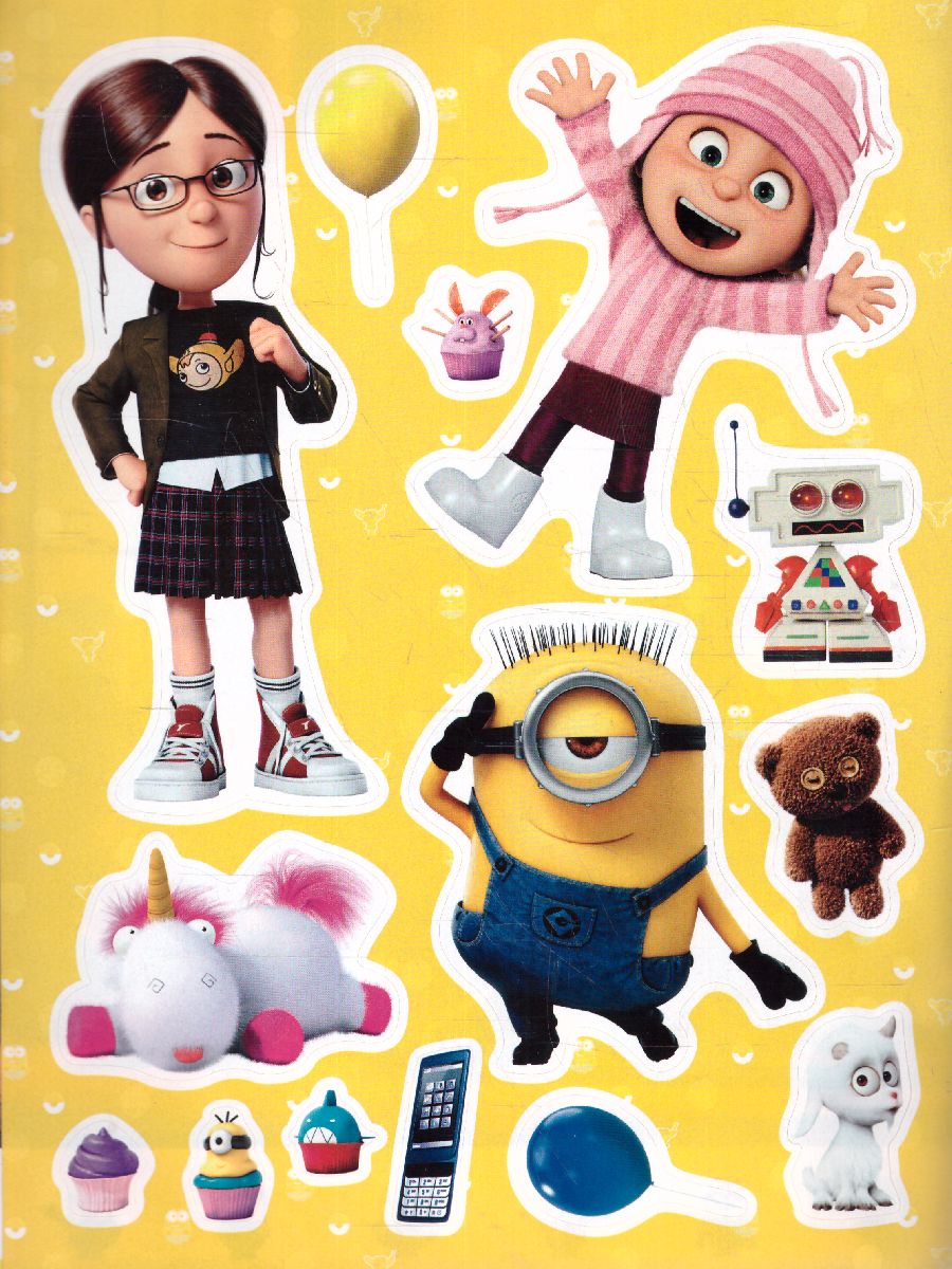 Обложка Миньоны. Многоразовые наклейки (Агнес) /Миньоны, издательство АСТ | купить в книжном магазине Рослит