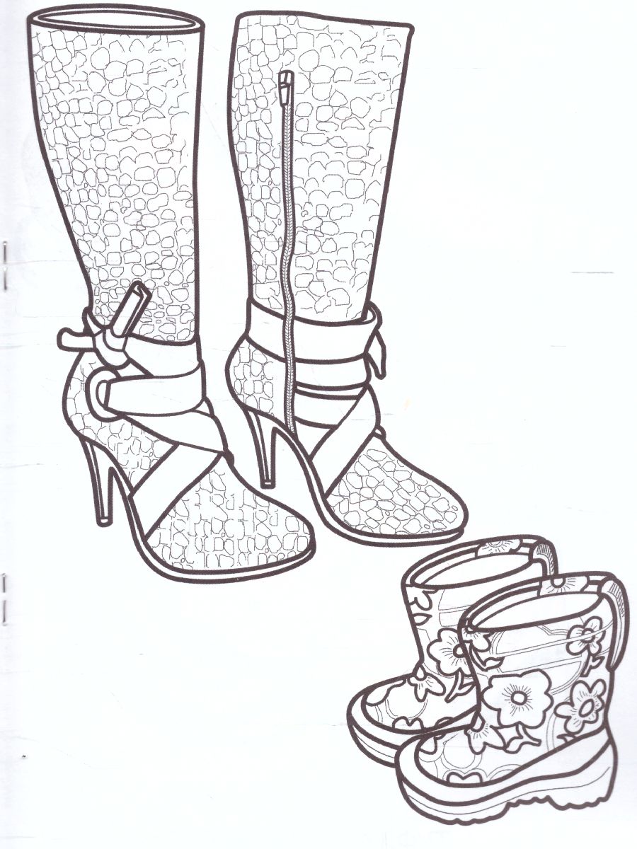 Обложка книги Раскраска "Обувь", Автор , издательство Страна фантазий | купить в книжном магазине Рослит