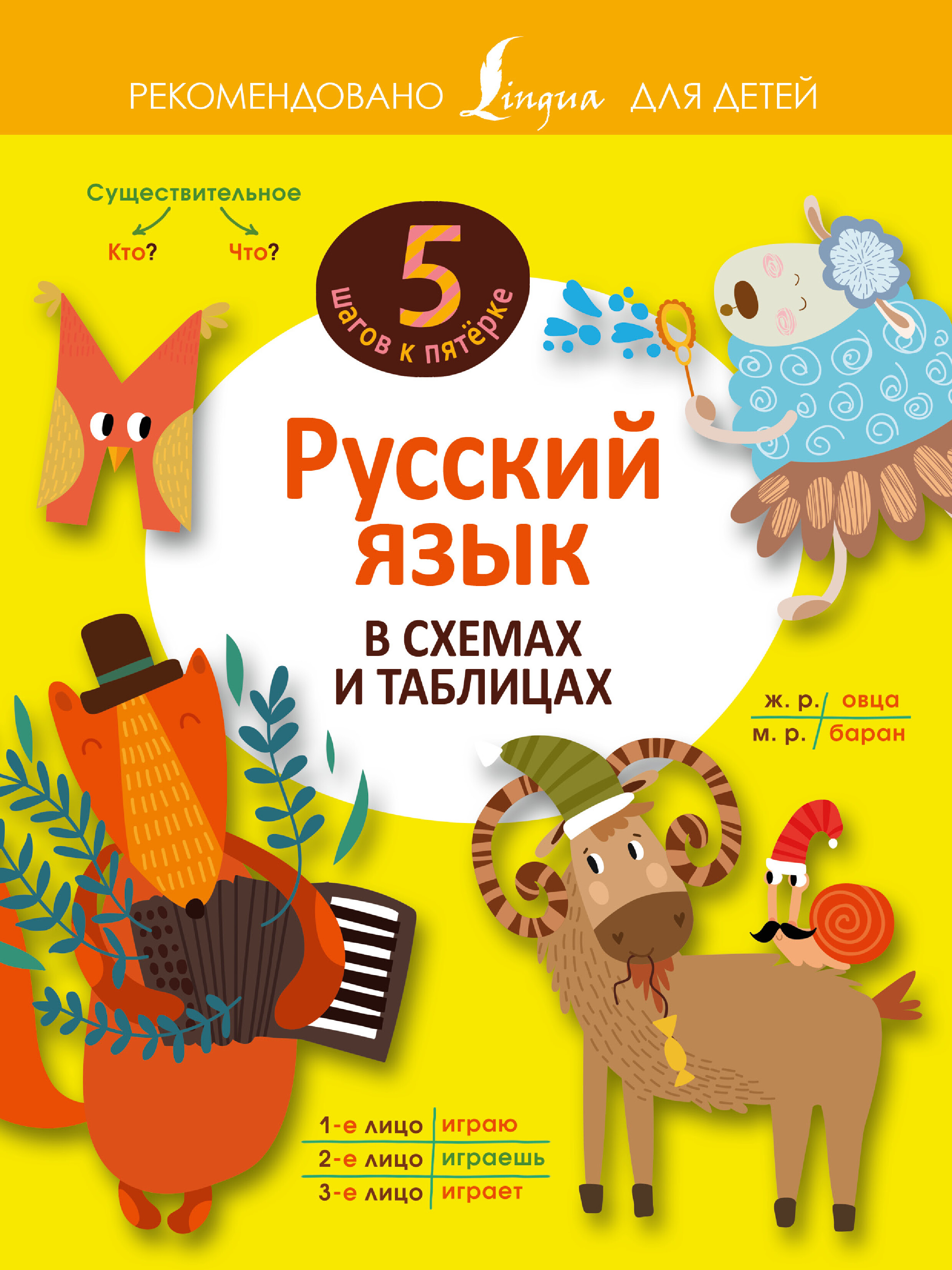 Обложка книги Русский язык в схемах и таблицах 5 шагов к пятёрке, Автор , издательство АСТ | купить в книжном магазине Рослит